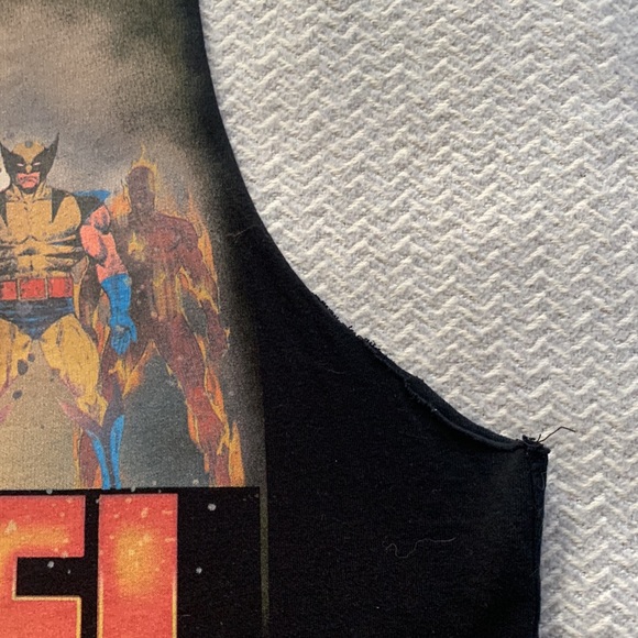 3 for $20 bundle Top Shop Marvel comics black sleeveless tshirt - Picture 4 of 5